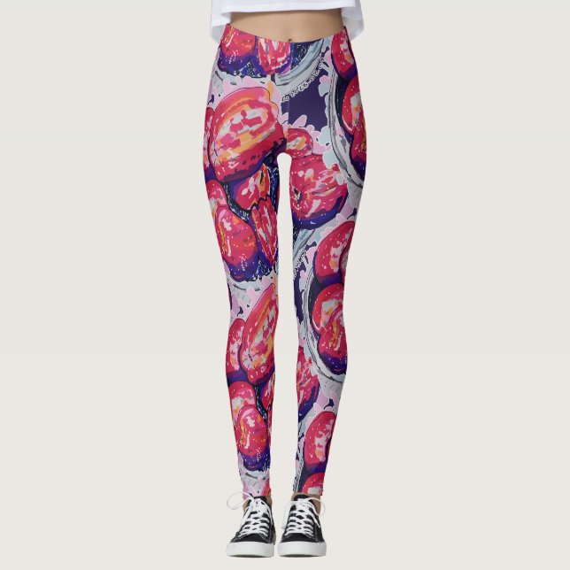 Abstract Apples Leggings (Front)