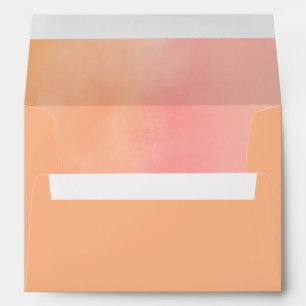 Abstract Apricot peach colored Envelope