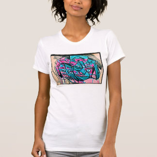 abstract aqua face T-Shirt
