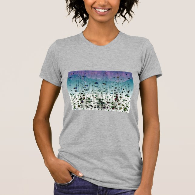 Abstract Aqua II Purple and Black Tshirt (Front)
