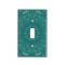 Abstract Aqua Swirls Kaleidoscope Light Switch Cov