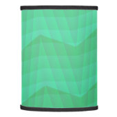 Abstract Aquamarine Wavy and Lines Pattern Lamp Shade (Left)