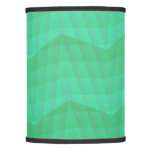 [ Thumbnail: Abstract Aquamarine Wavy and Lines Pattern Lamp Shade ]