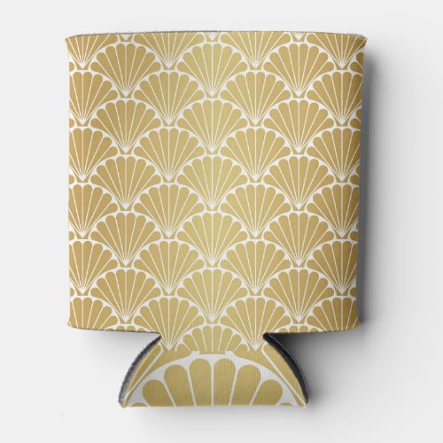 Abstract Arabesque Vintage Geometric Pattern Can Cooler