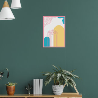 Abstract Arch Bedroom Wall Poster