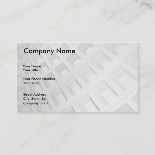 Customizable Abstract Architecture in Black and White Business Card Templates