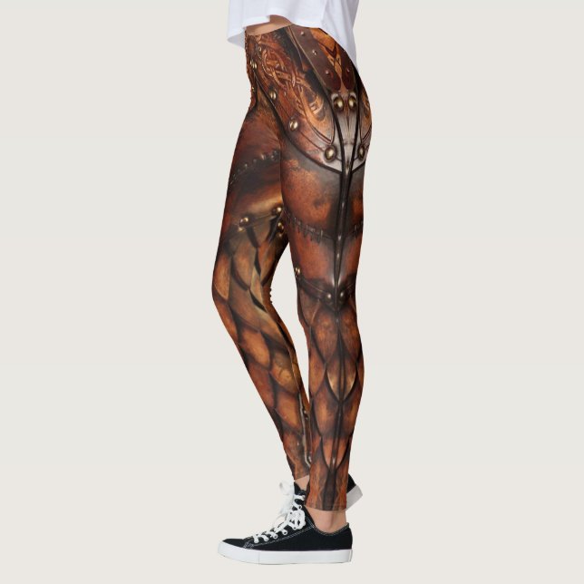 Abstract armor  Design on a Leggings (Left)