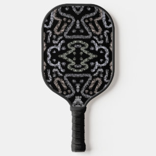 Abstract Arrow Grunge Pattern And Soft Pastels Pickleball Paddle