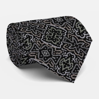 Abstract Arrow Grunge Pattern With Soft Pastels Neck Tie
