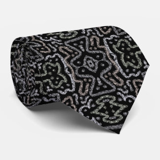 Abstract Arrow Grunge Pattern With Soft Pastels Neck Tie