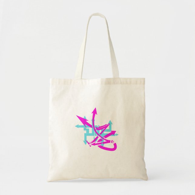 Abstract Arrows Budget Tote Bag (Front)