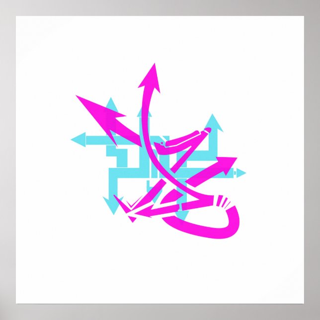 Abstract Arrows Poster (Front)
