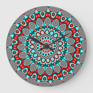 Abstract Art 100  Clock