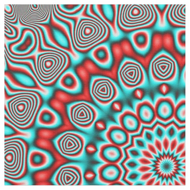 Abstract Art 100 Custom Fabric (Close Up)