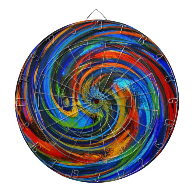 Abstract Art #10 Dartboard (Front)
