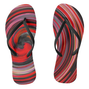 Abstract Art #10 Flip Flops