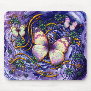 Abstract Art 115 & Butterfly Option Mousepad
