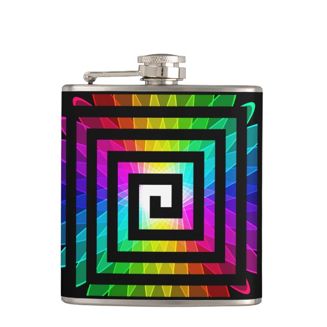 Abstract Art 116 Wrapped Flask (Front)