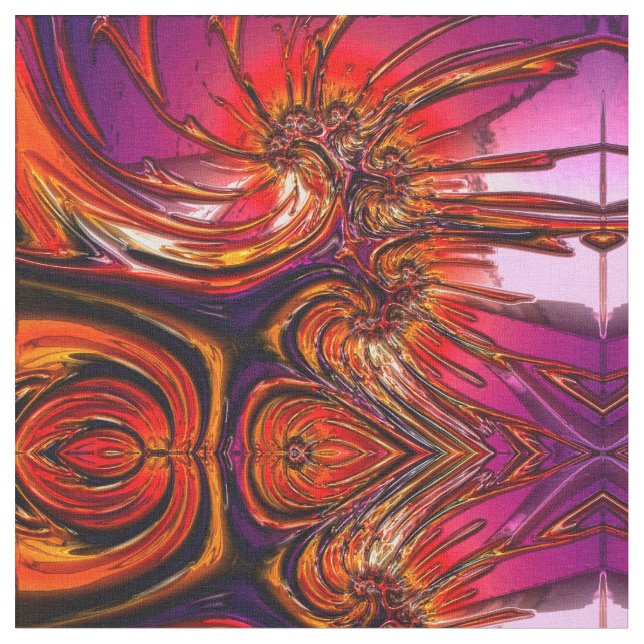 Abstract Art 134 Custom Fabric (Close Up)