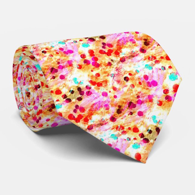 Abstract Art 148 Neck Tie (Rolled)