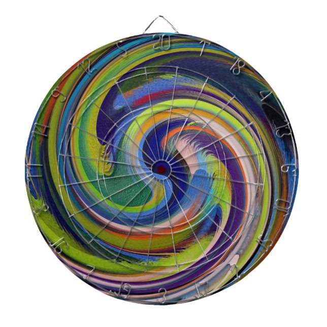 Abstract Art #18 Dartboard (Front)