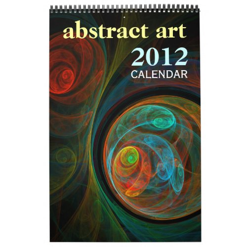 Abstract Art 2012 Fine Art Calendar Standard