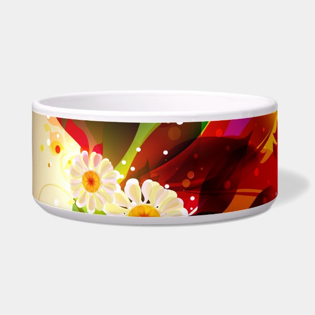 Abstract Art 25 Pet Bowl (Left)