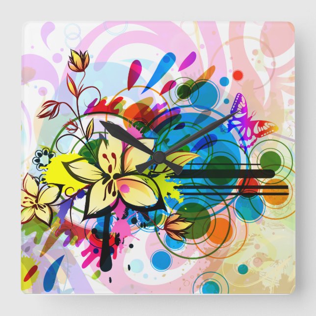 Abstract Art 26 Clock (Front)