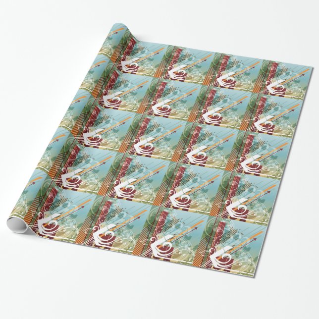 Abstract Art 28 Wrapping Paper (Unrolled)