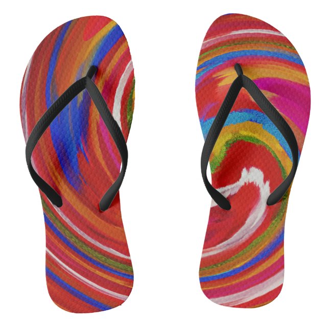 Abstract Art #29 Flip Flops (Footbed)