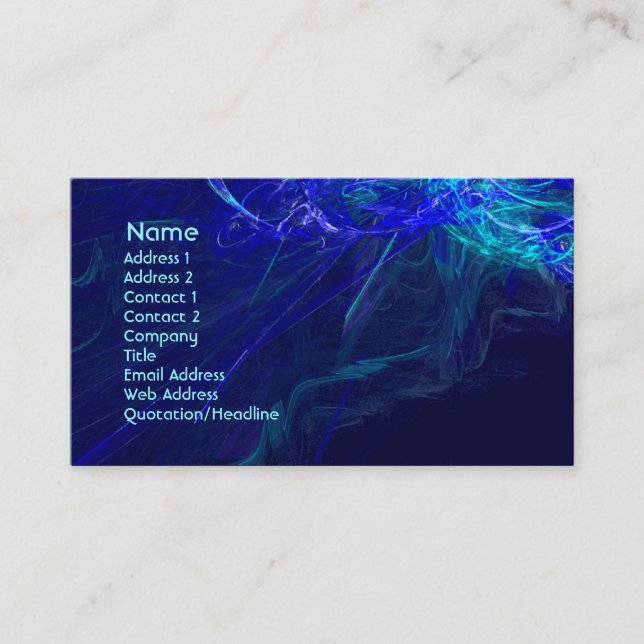 Abstract Art 2 Business Card (Front)