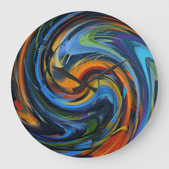 Abstract Art #30 Large Clock (Front)