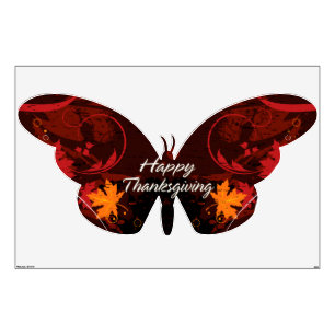 Abstract Art 47 / Happy Thanksgiving Wall Decal