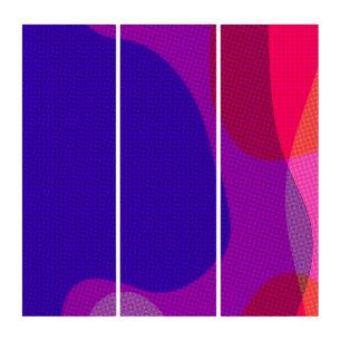 Abstract Art 4897 - Purple Pink Orange Yellow
