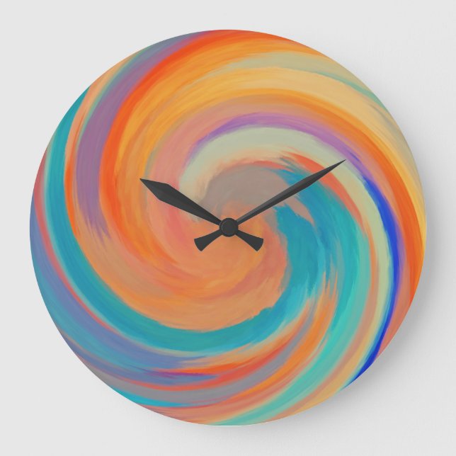 Abstract Art #7 Large Clock (Front)