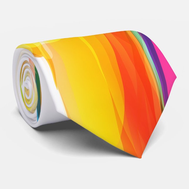 Abstract Art 7A Tie (Rolled)