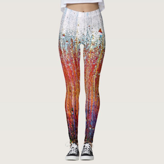 Abstract Art 81 Leggings (Front)