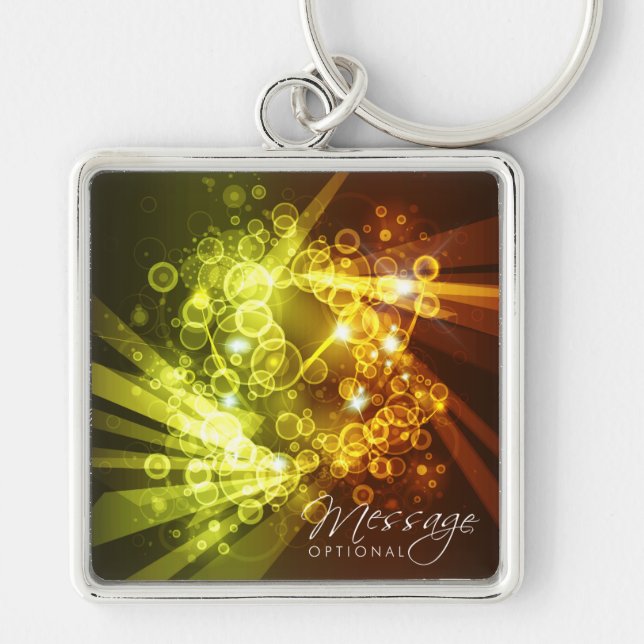 Abstract Art 8 Keychain (Front)