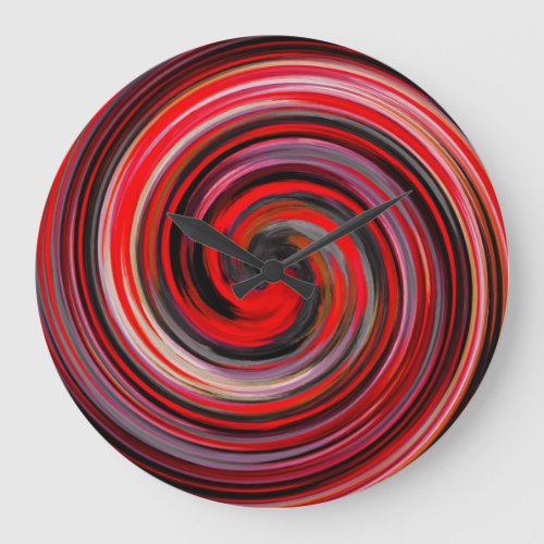 Abstract Art 8 Large Clock