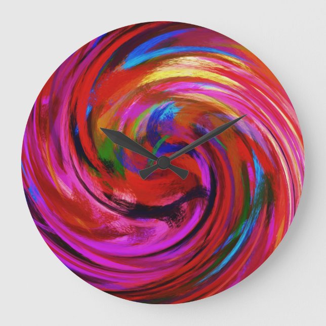 Abstract Art #9 Large Clock (Front)