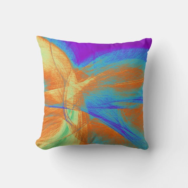 Abstract Art | Abstract Painting 18 Throw Pillow (Front)