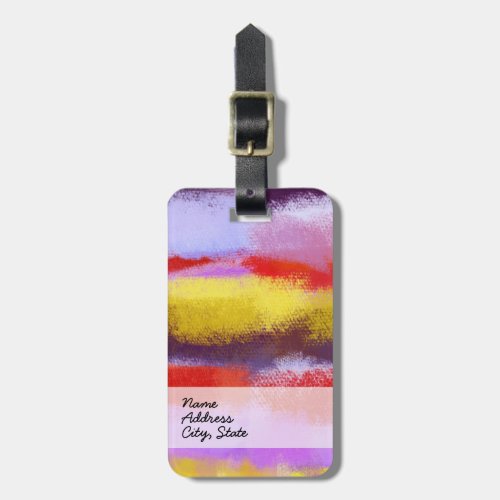 Abstract Art  Abstract Painting 38 Luggage Tag