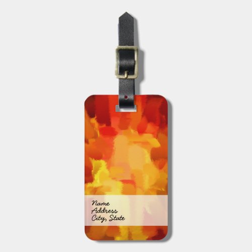 Abstract Art  Abstract Painting 6 Luggage Tag