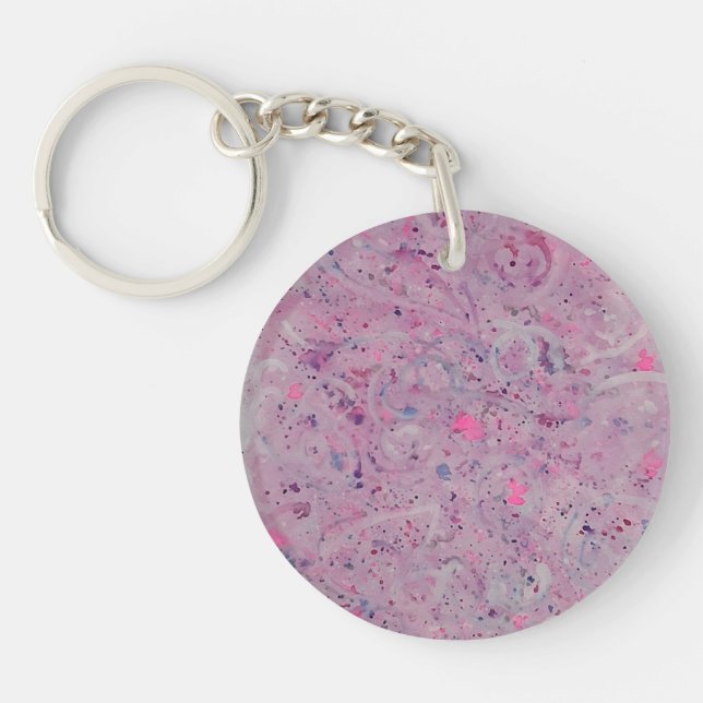 Abstract Art Acrylic Keychain (Front)