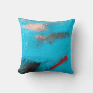 Abstract Art Backgroundart,paint,fine,blue,canvas, Throw Pillow