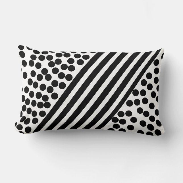 Abstract Art Balls Lines Pattern Pillow Cushion (Front)