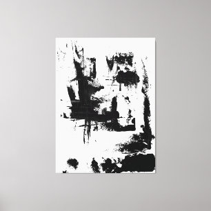 Abstract Art, Black and white Extra large canvas Print