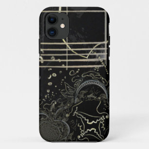 Abstract Art Black iPhone 11 Case