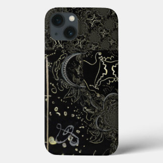 Abstract Art Black iPhone 13 Case