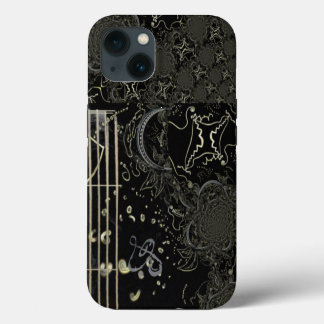Abstract Art Black iPhone 13 Case